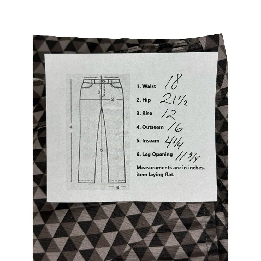 Frescobol Carioca x Aman Mens 36 Shorts Printed Swim Brown Tan Lined Casual EUC